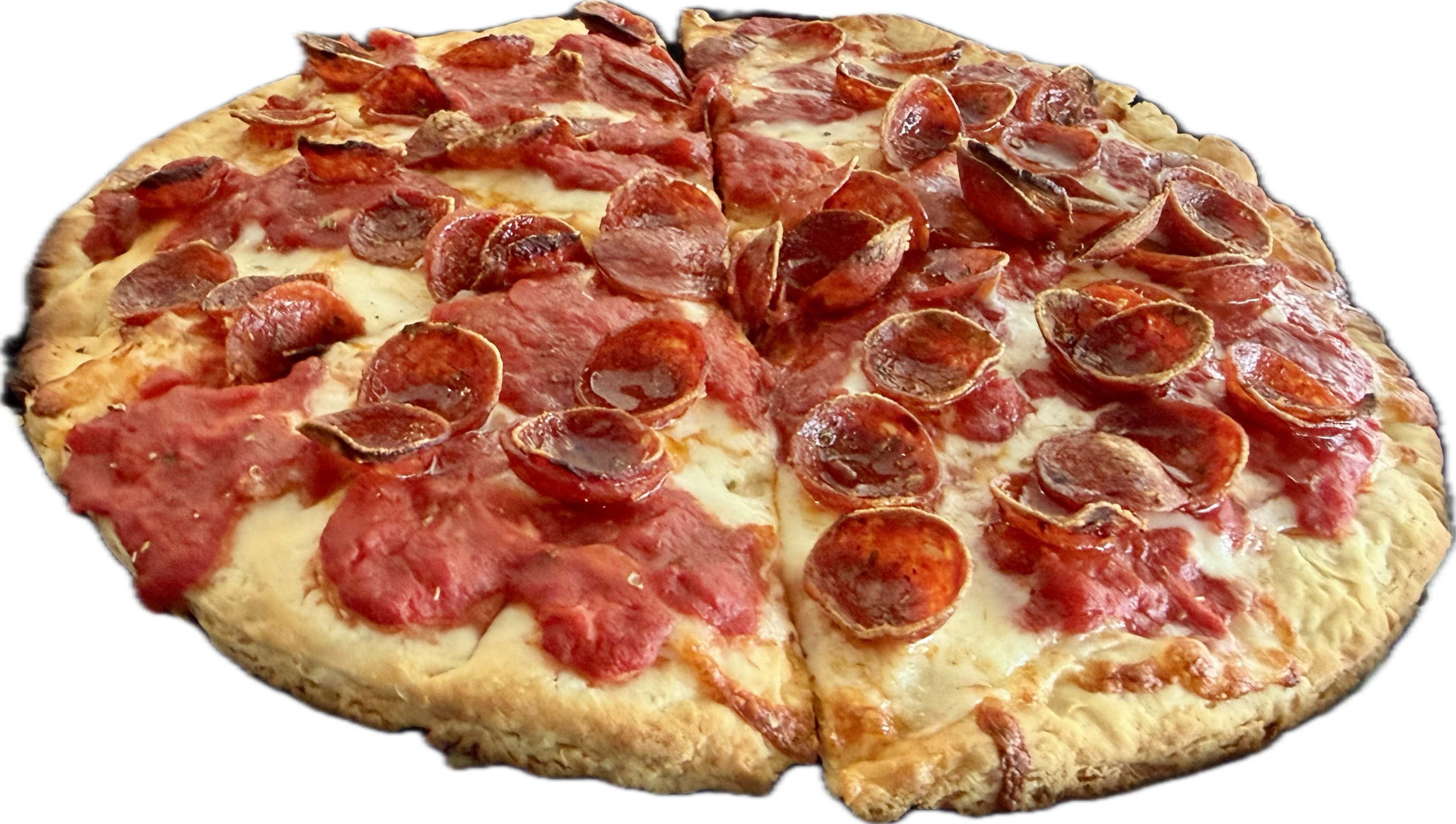 Boom's Pizza OG Pep gluten-free pizza